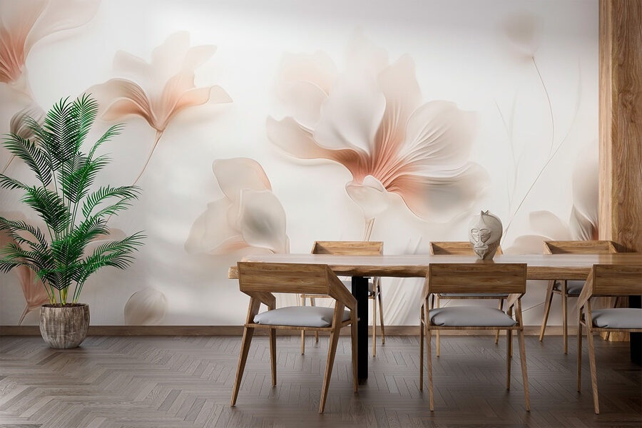 Elégance florale délicate dans des tons doux