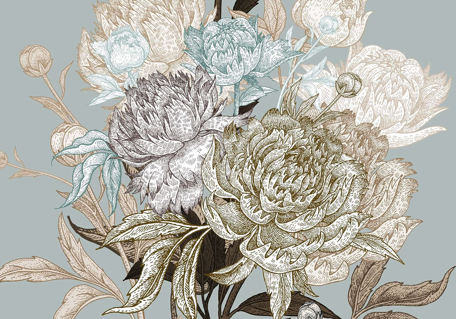 Fleurs délicates aux couleurs douces