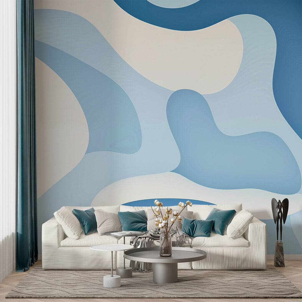 Blue and white background Blue and white background