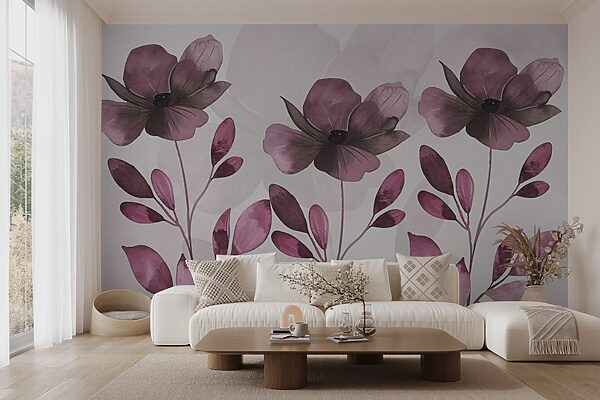 Fleurs et feuilles violettes Fleurs et feuilles violettes