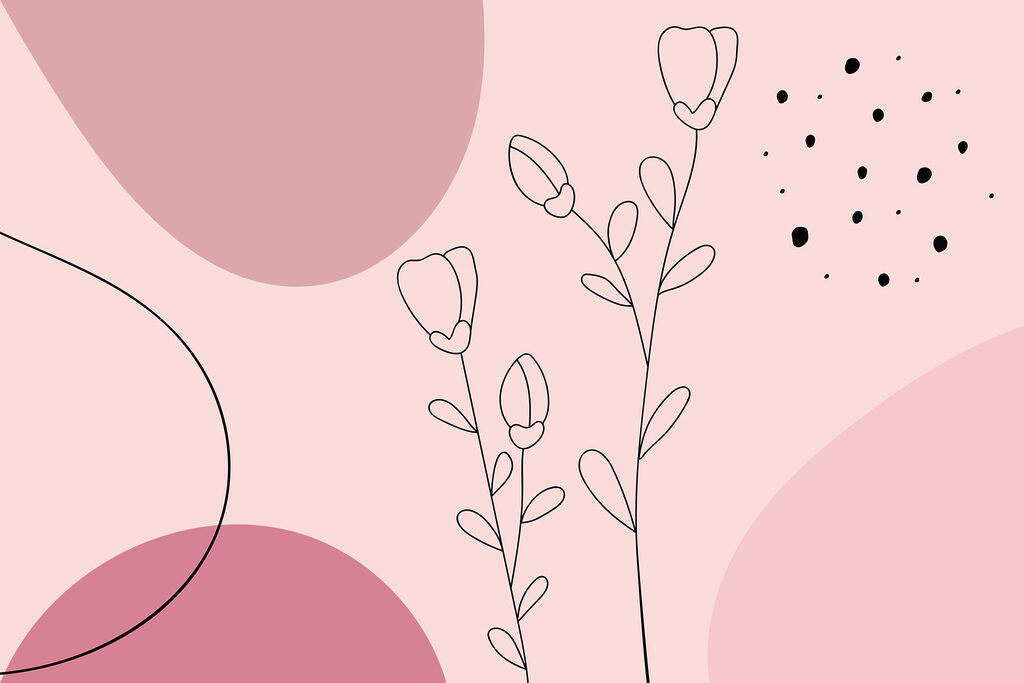 Dessin de fleurs et de cercles Dessin de fleurs et de cercles