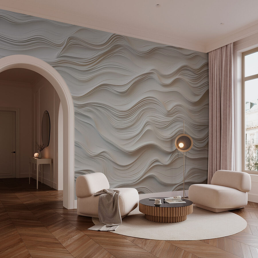 Papier blanc découpé dans un mur