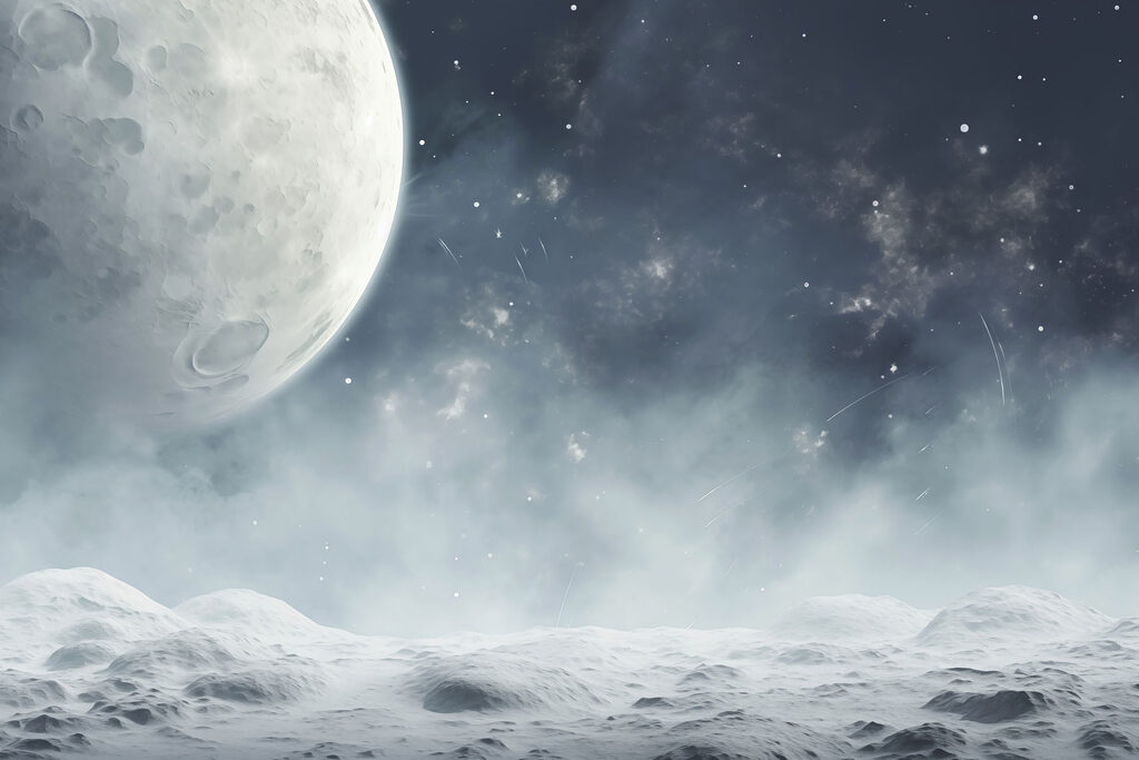 La lune dans le ciel La lune dans le ciel