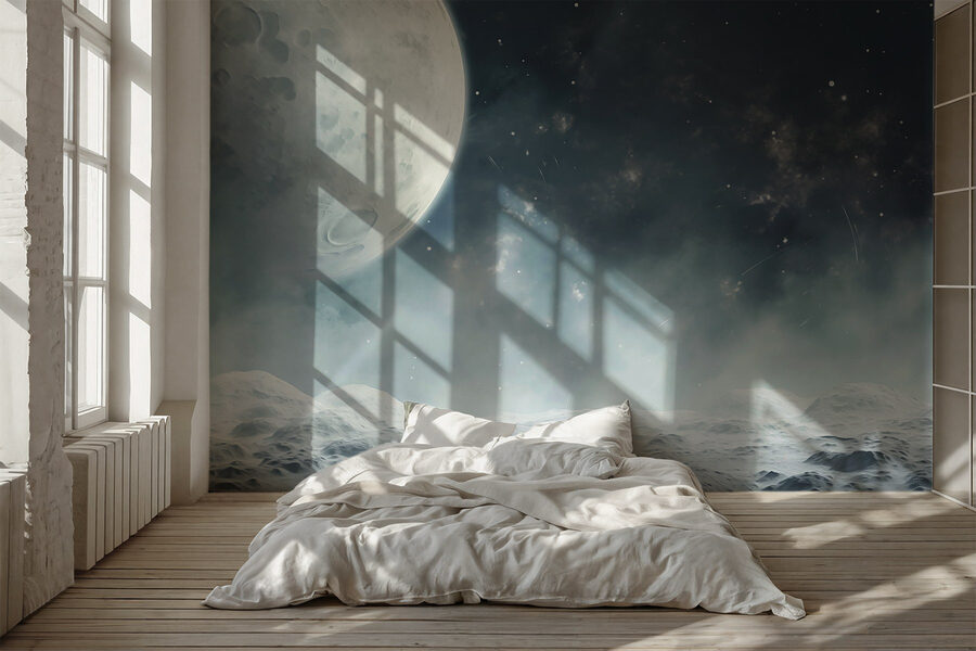 La lune dans le ciel