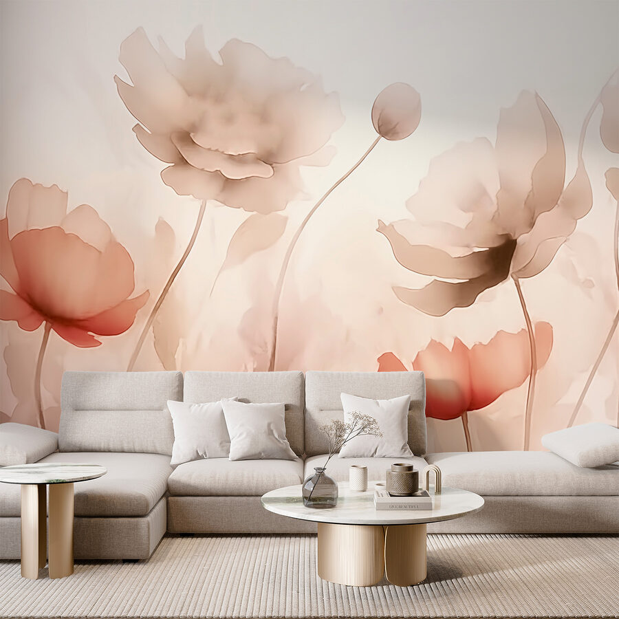 Des fleurs délicates aux teintes douces