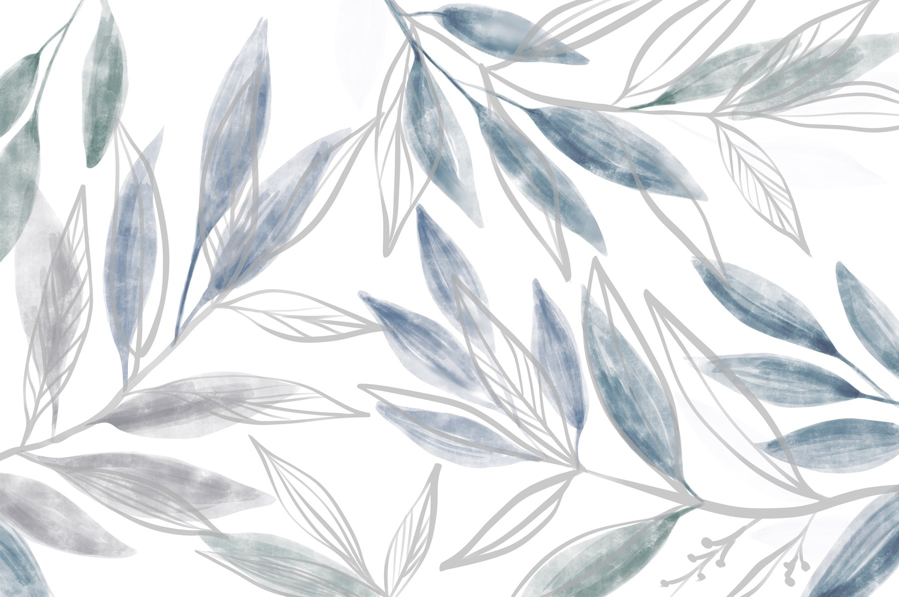 Nature-inspired watercolor leaf design Nature-inspired watercolor leaf design