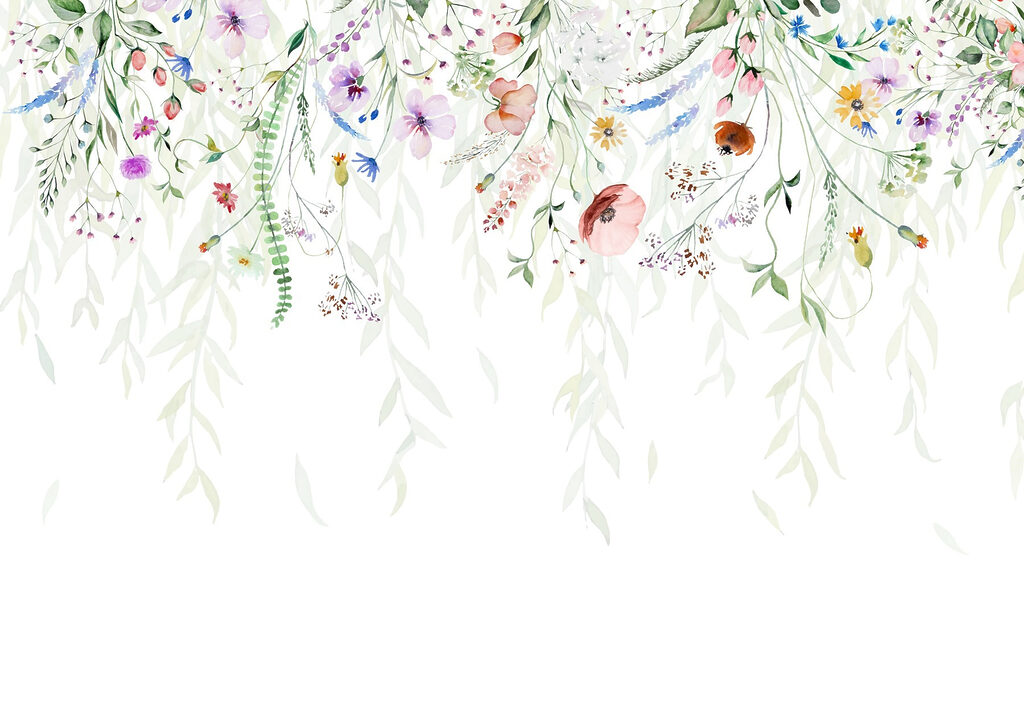 Aquarelle de fleurs et de feuilles Aquarelle de fleurs et de feuilles