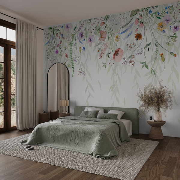 Aquarelle de fleurs et de feuilles Aquarelle de fleurs et de feuilles