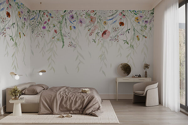 Aquarelle de fleurs et de feuilles Aquarelle de fleurs et de feuilles
