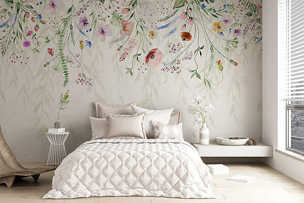 Aquarelle de fleurs et de feuilles Aquarelle de fleurs et de feuilles