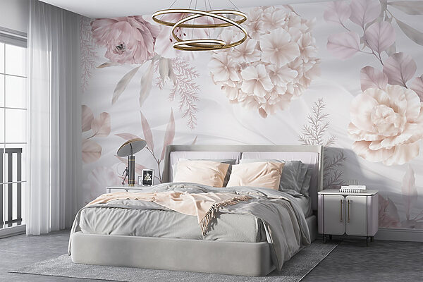Fleurs pastel douces sur fond doux Fleurs pastel douces sur fond doux