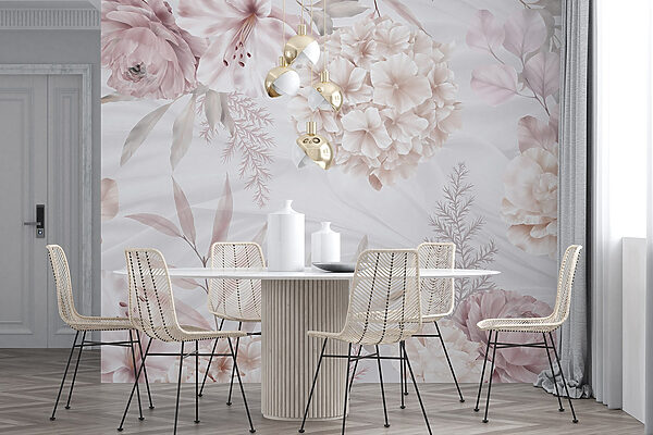 Fleurs pastel douces sur fond doux Fleurs pastel douces sur fond doux