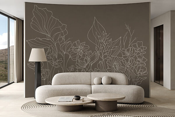Dessin au trait de fleurs Dessin au trait de fleurs