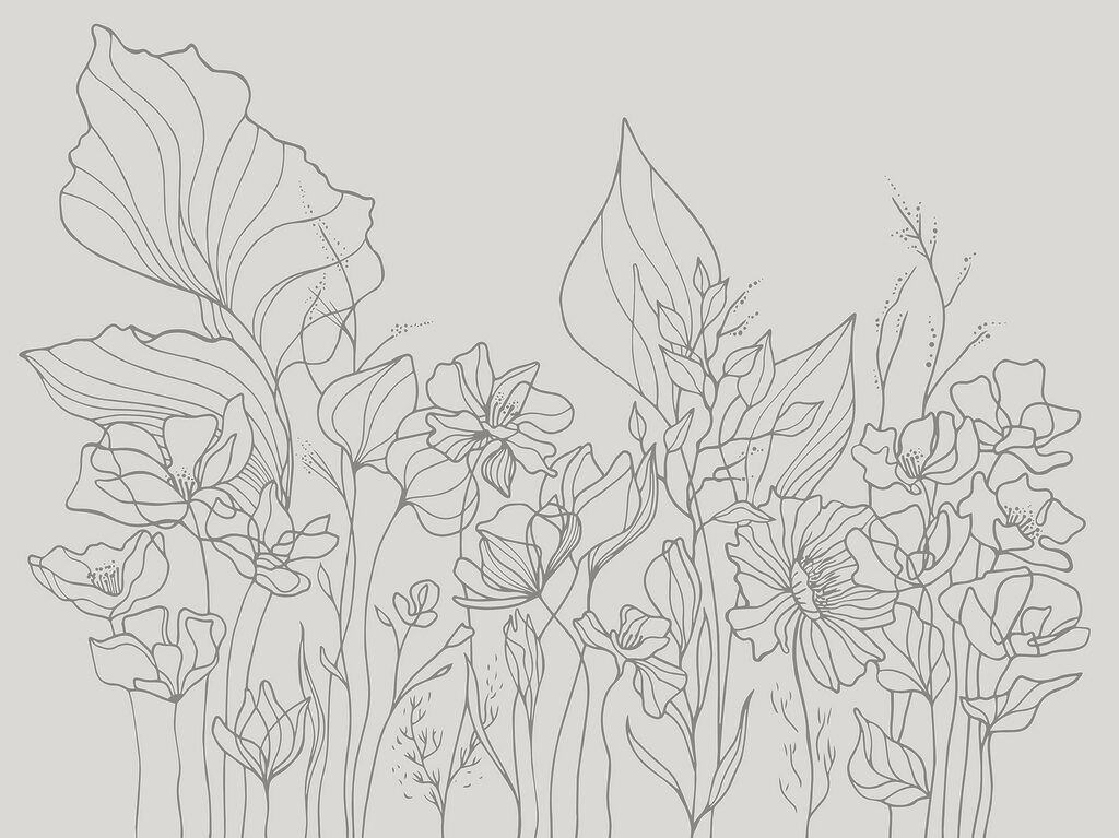 Dessin au trait de fleurs Dessin au trait de fleurs