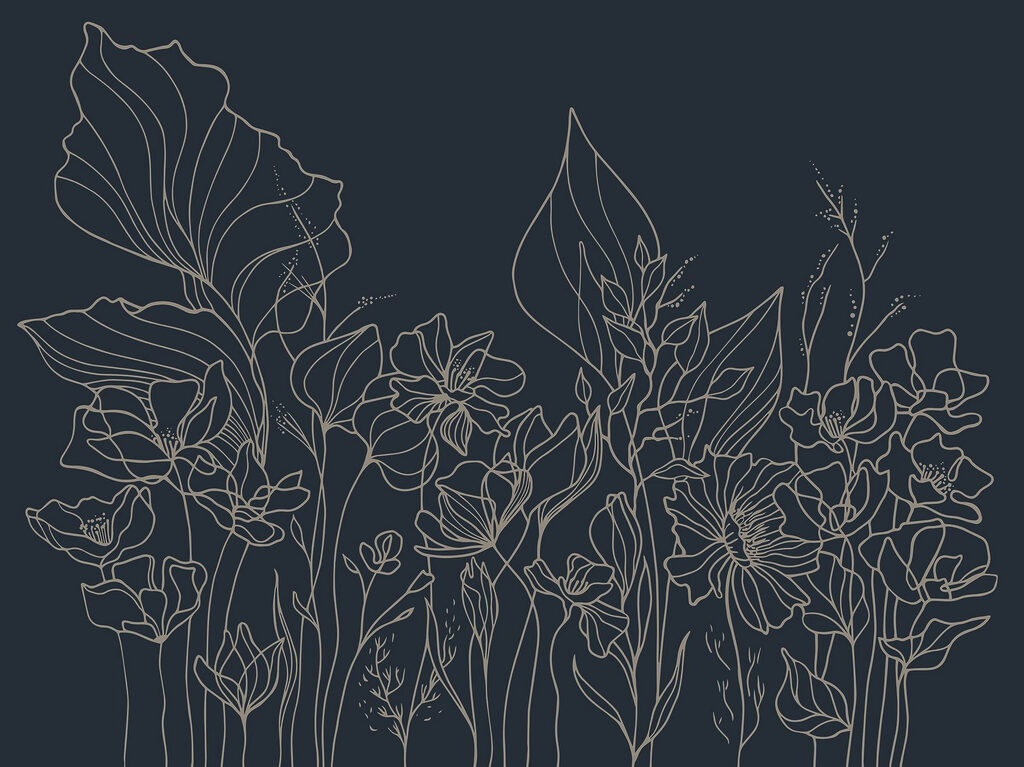 Dessin au trait de fleurs Dessin au trait de fleurs