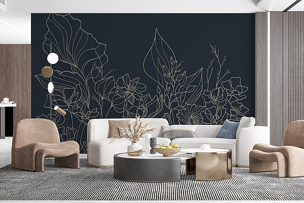 Dessin au trait de fleurs Dessin au trait de fleurs