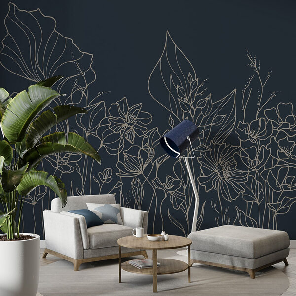 Dessin au trait de fleurs Dessin au trait de fleurs