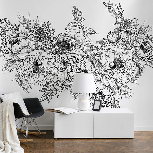 Oiseau sur une fleur Oiseau sur une fleur