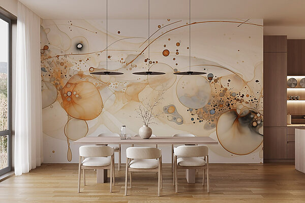 Art fluide avec des tons de terre Art fluide avec des tons de terre