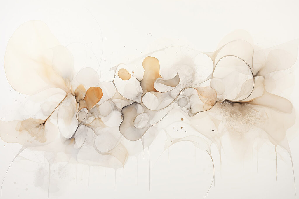 Des teintes éthérées dans une abstraction fluide Des teintes éthérées dans une abstraction fluide