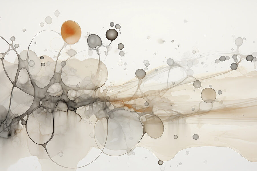 Formes abstraites dans des couleurs douces
