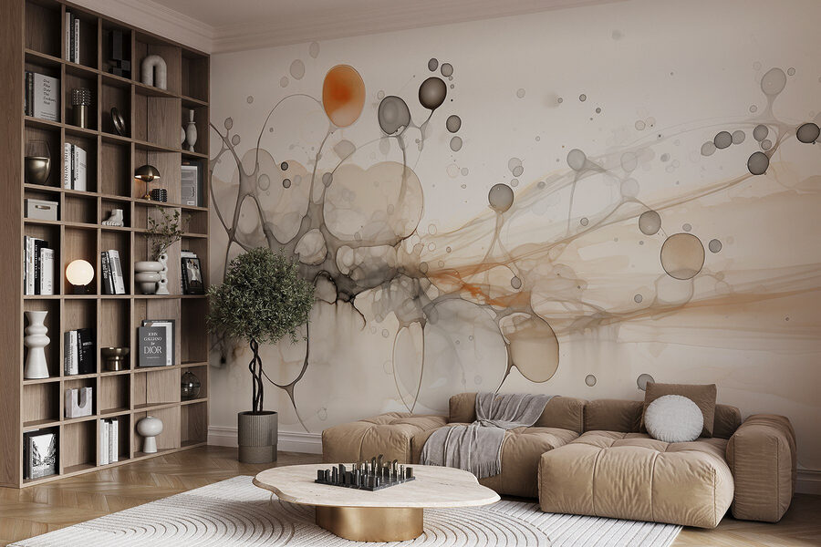 Formes abstraites dans des couleurs douces