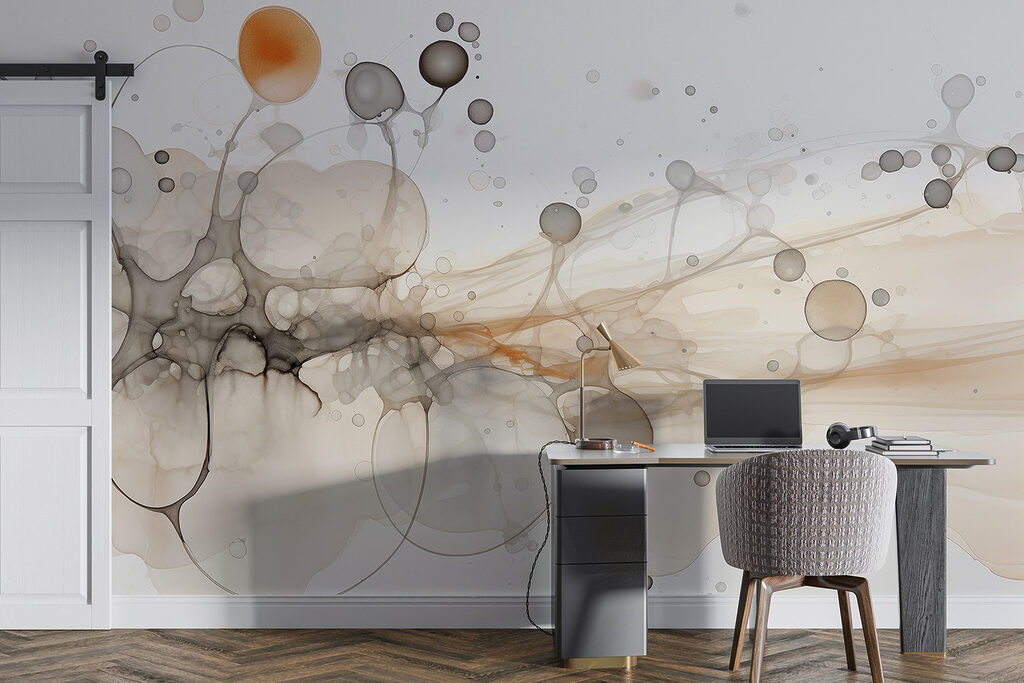 Abstract shapes in soft colors Abstract shapes in soft colors