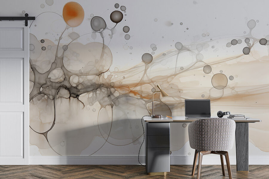 Formes abstraites dans des couleurs douces