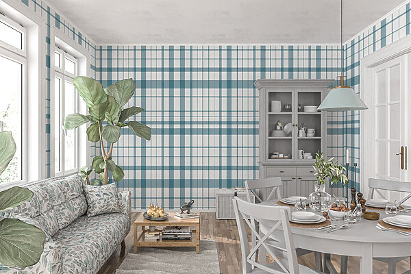 Plaid bleu et blanc Plaid bleu et blanc