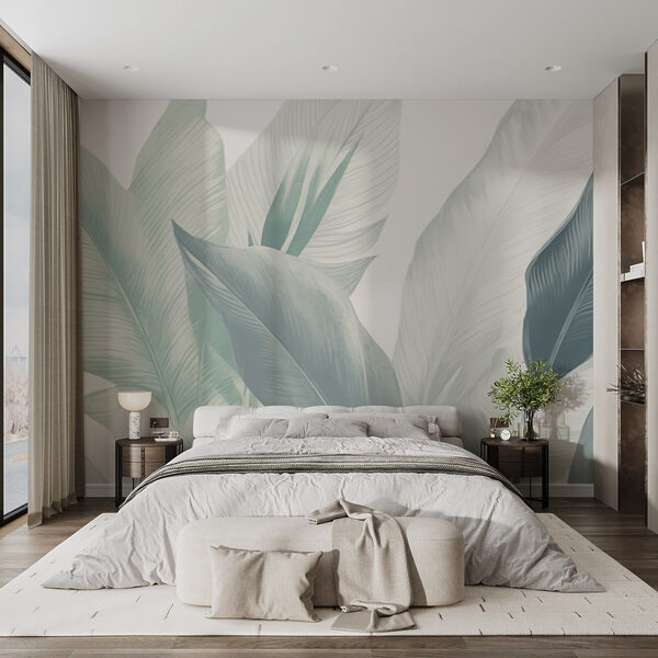 Feuilles luxuriantes dans des tons verts doux Feuilles luxuriantes dans des tons verts doux