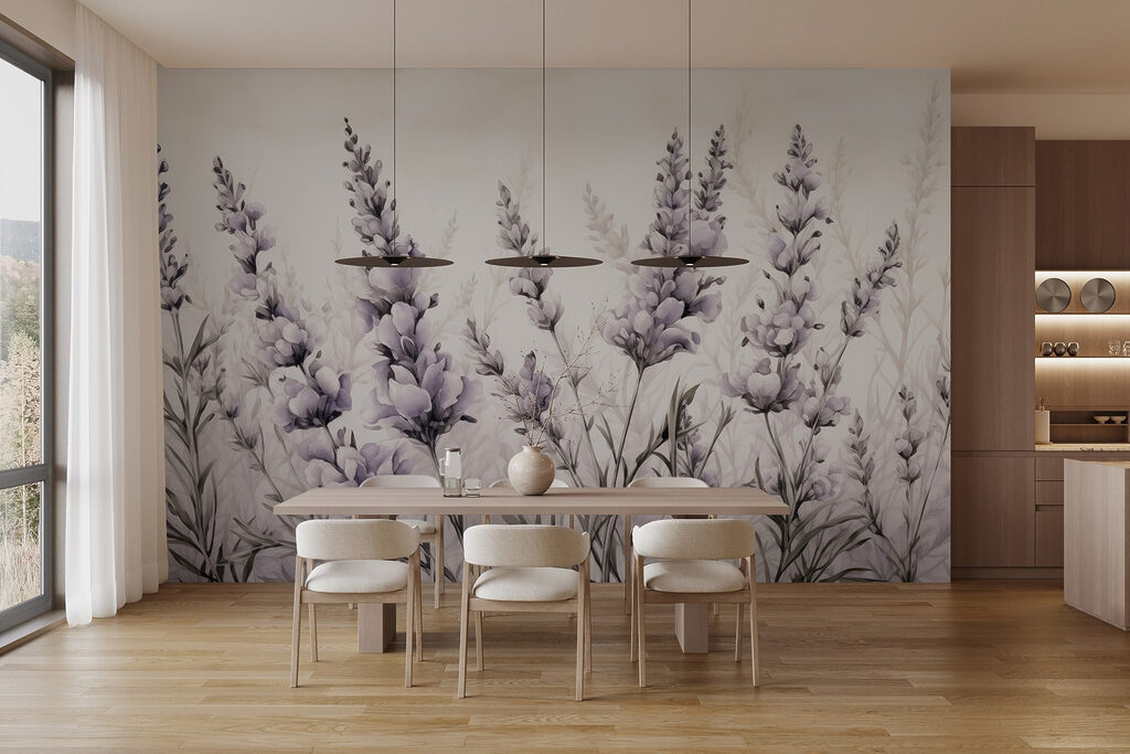 Painting of flowers and leaves Painting of flowers and leaves