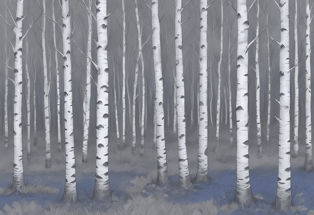 Groupe d'arbres dans une forêt Groupe d'arbres dans une forêt