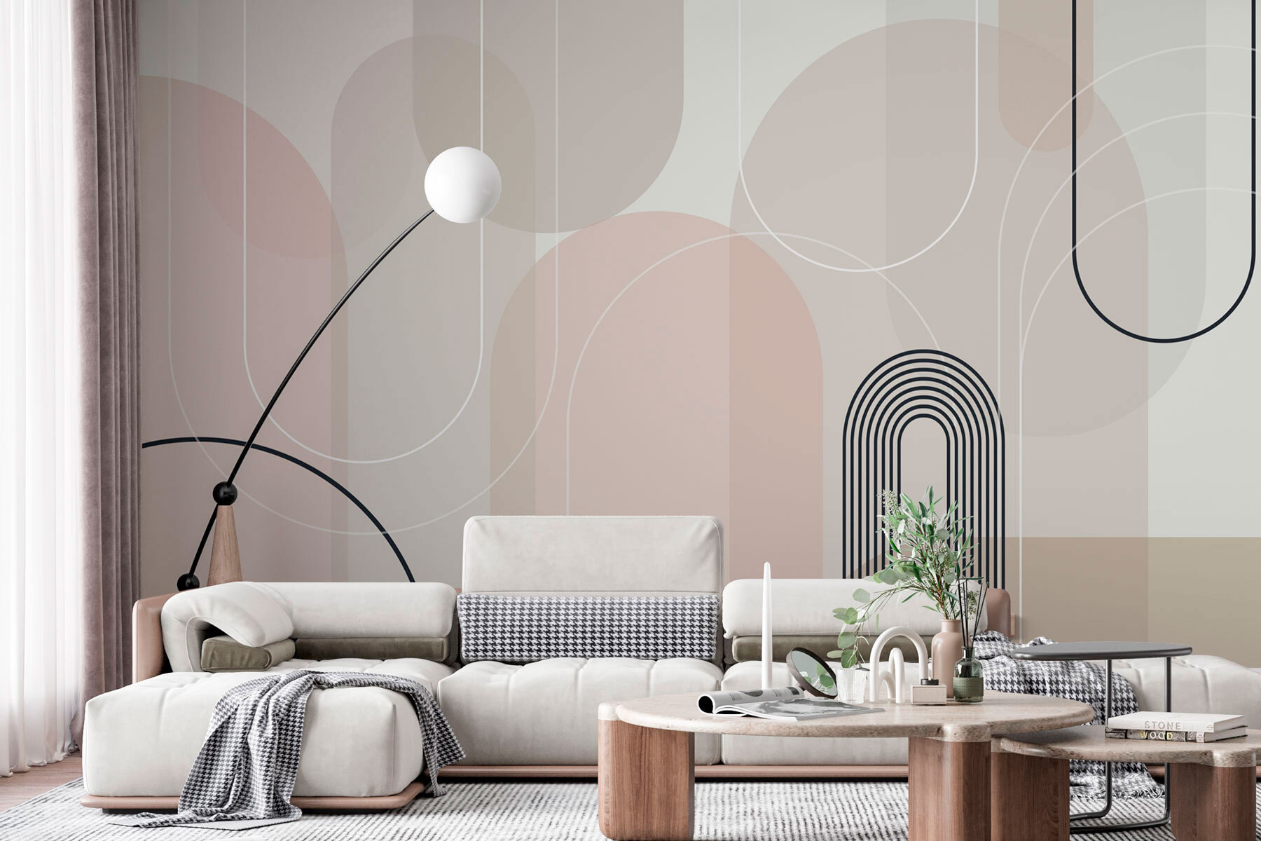 Soft curves in subtle earth tones Soft curves in subtle earth tones