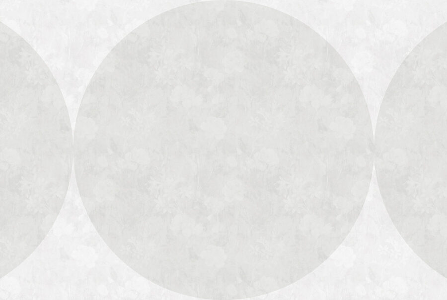 Cercle blanc avec des fleurs