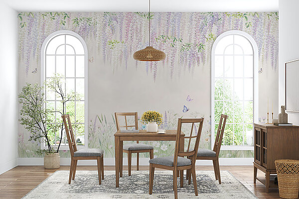 Peinture de fleurs et de papillons Peinture de fleurs et de papillons