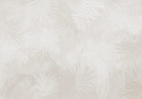 Fond blanc avec des feuilles Fond blanc avec des feuilles