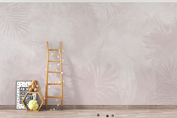 Motif floral blanc et rose Motif floral blanc et rose