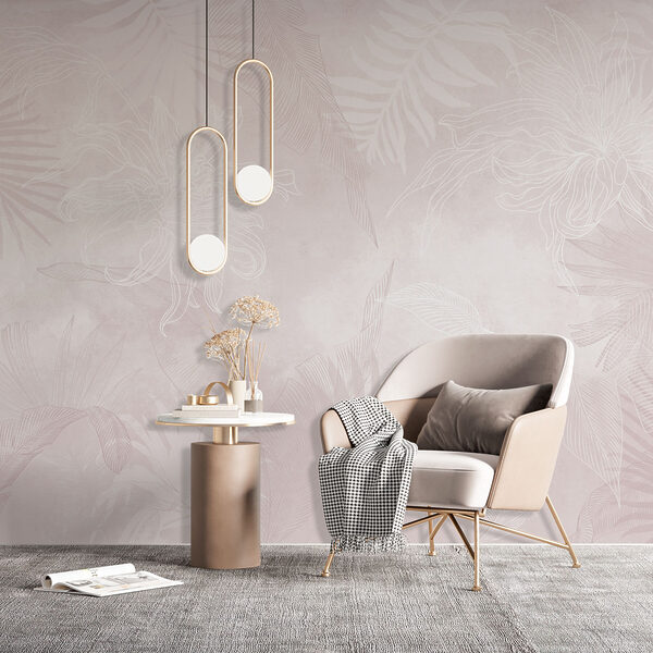 Motif floral blanc et rose Motif floral blanc et rose