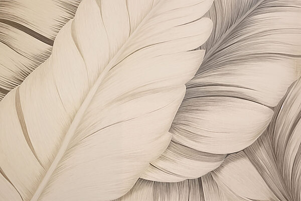 Plumes blanches texturées dans des tons doux Plumes blanches texturées dans des tons doux