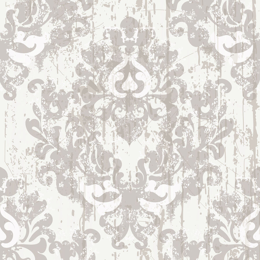 Papier peint blanc et gris