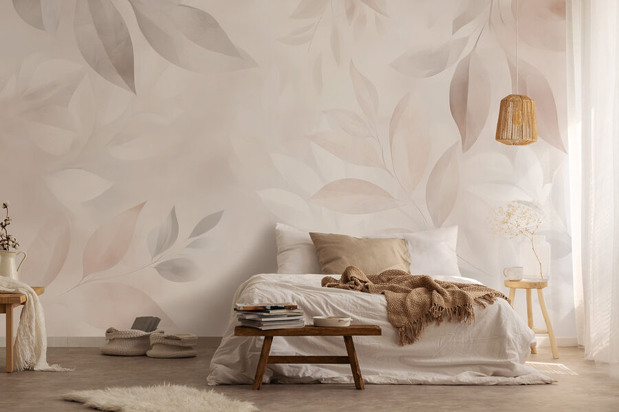 Feuilles délicates dans des tons doux Feuilles délicates dans des tons doux