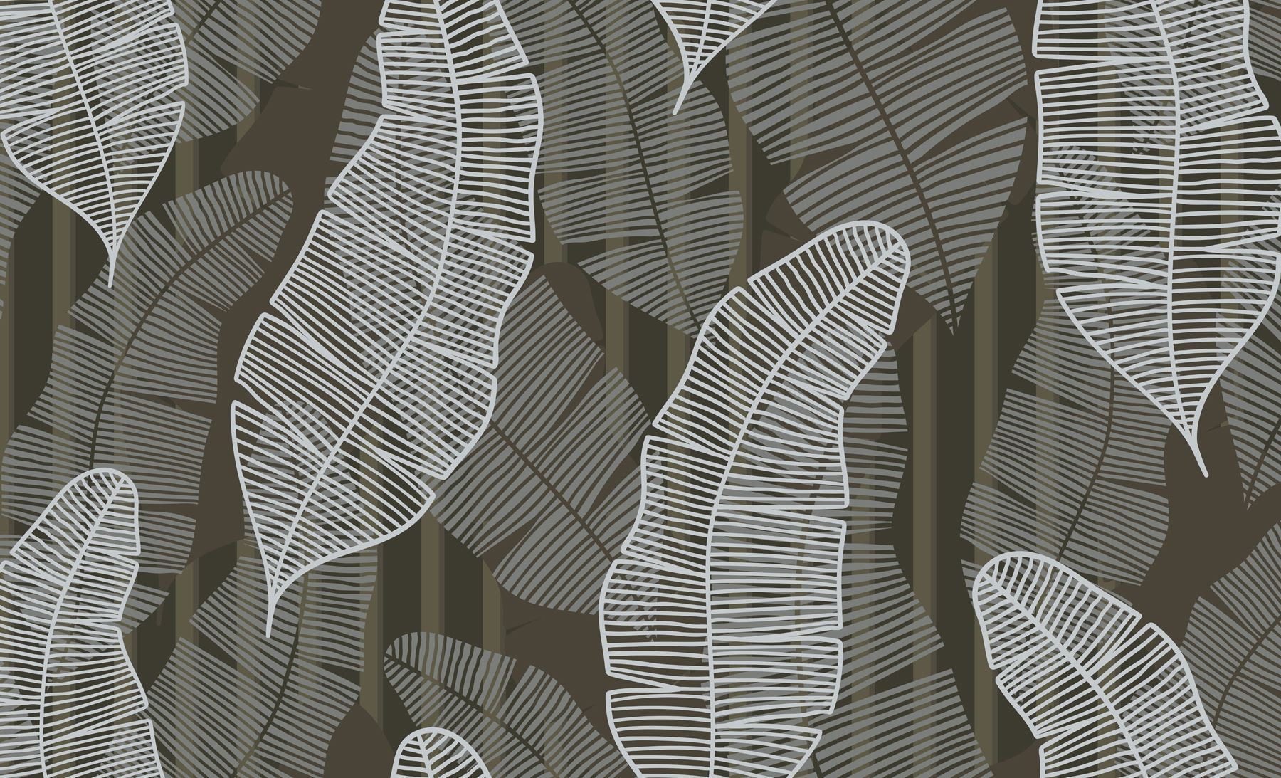 Pattern of white and gray leaves Pattern of white and gray leaves