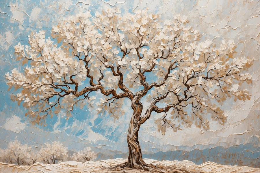 Peinture d'un arbre
