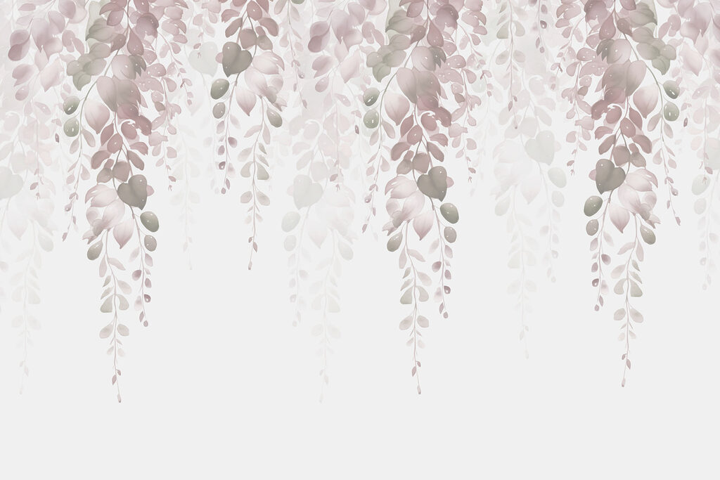 Des feuilles délicates tombent en cascade Des feuilles délicates tombent en cascade