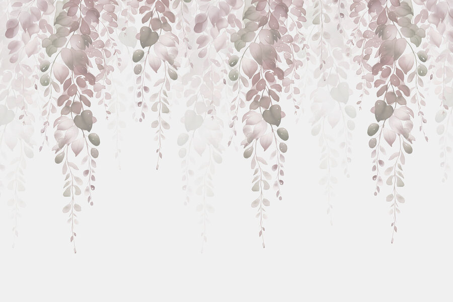 Des feuilles délicates tombent en cascade