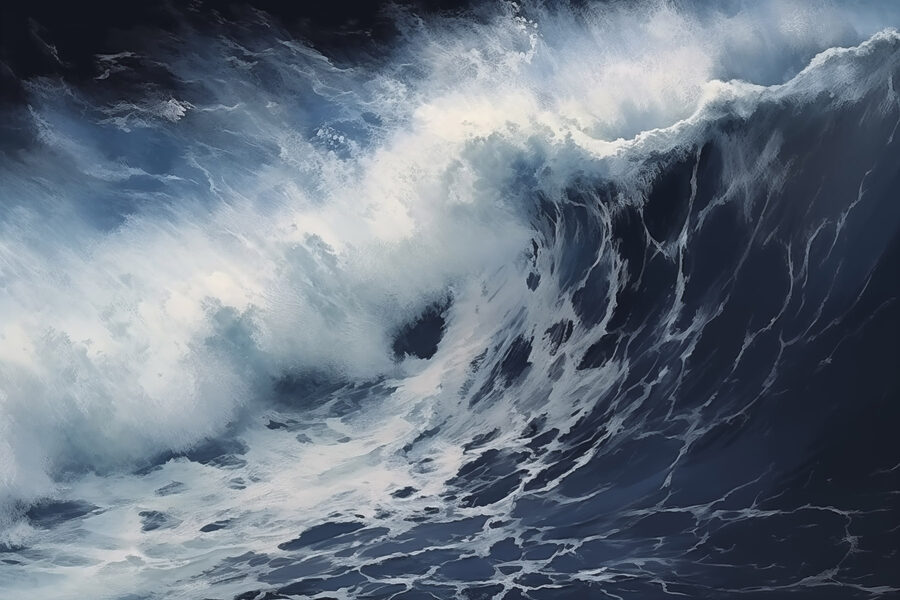 Tableaux Grande vague dans l'océan – Image 7