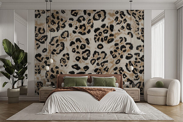 Motifs sauvages sur une texture de fourrure douce Motifs sauvages sur une texture de fourrure douce