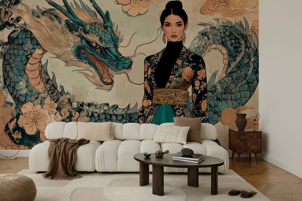 Femme en kimono et dragon w02875pig55mr 1024x683 - Femme en kimono et dragon