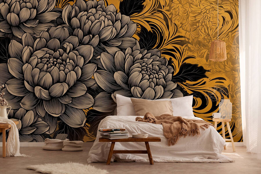 Fleurs majestueuses au design complexe