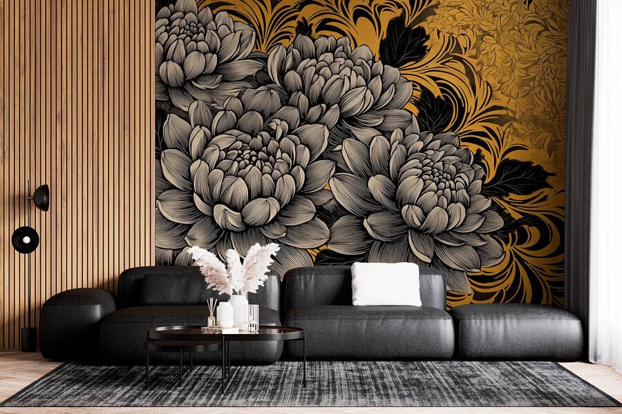 Fleurs majestueuses au design complexe